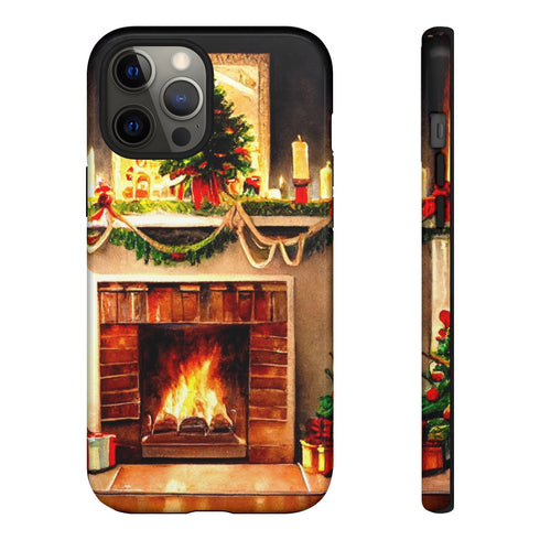 Warm Chirstmas Hearth - Impact Resistant Phone Case iPhone 12 Pro Max Glossy